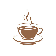 Hot Coffee Cup Icon Illustration