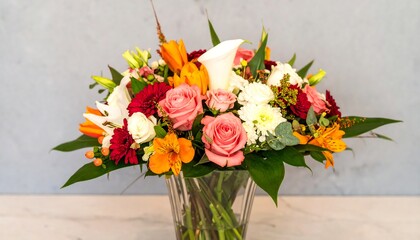 Vibrant flower arrangement
