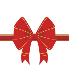 Christmas Ribbon Illustration 