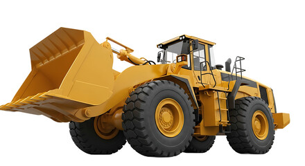 Yellow Front End Loader Heavy