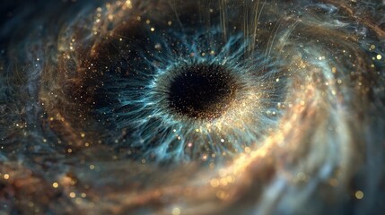 A mesmerizing view of a galaxy, showcasing swirling stars and cosmic patterns that ignite the imagination and evoke wonder.