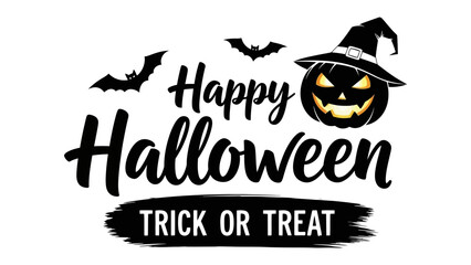 Halloween Invitation: Festive graphic for Halloween. Classic Halloween decorations and a seasonal greeting.