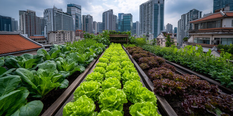 Urban rooftop farming initiatives addressing food security challenges in skyscraper environments