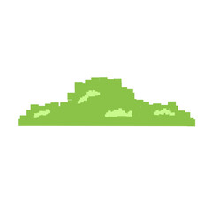 bush pixel shape vector