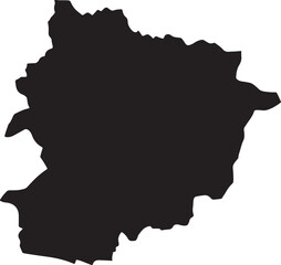 Abstract geometric composition with bold colors and text elements