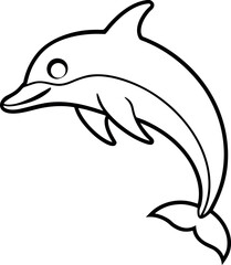 dolphin isolated on white