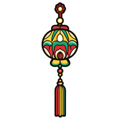 small charm, new year, vector, transparent background, festival, asia, culture, decoration, isolated, ornament, object, celebration, year, decor, celebrate