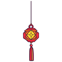 small charm, new year, vector, transparent background, festival, asia, culture, decoration, isolated, ornament, object, celebration, year, decor, celebrate