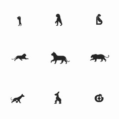 Timeless collection of animal icons created with vector precision, perfect for modern, clean designs