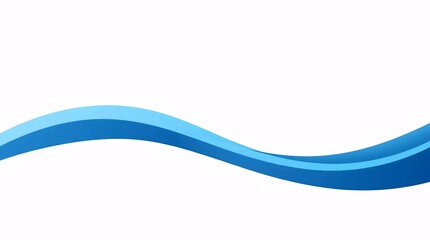 Obraz premium abstract flowing blue wave design with smooth gradient line creating modern fluid background for banners presentations and minimalist layouts