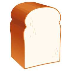 山型食パンのアイコンイラスト