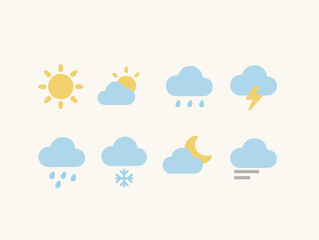 Collection of Weather Symbols Icon Pack
