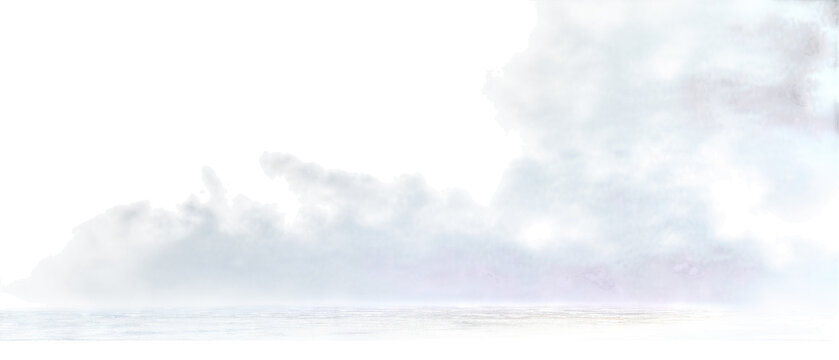 Abstract dark landmasses over a shimmering water surface isolated on transparent background - Powered by Adobe