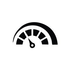 Speed test internet measure. Speedometer icon fast upload download rating. Quick level tachometer accelerate