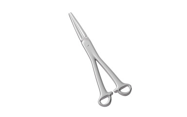 Scalpel, hemostatic forceps and so on surgical tools, 3d rendering.