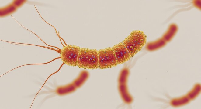 renderiza&ccedil;&atilde;o 3D do agente causador da clam&iacute;dia, ilustra&ccedil;&atilde;o m&eacute;dica