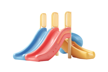 Bright Playground Slide with Fun Colors