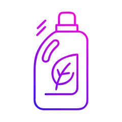 eco detergent bottle outline icon