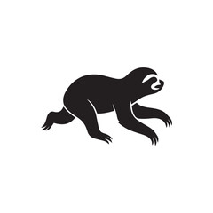 Sloth Running Silhouette Vector

Black and White Sloth Run Illustration

Sloth Animal Running Outline Design