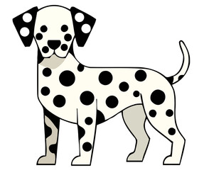 Fototapeta premium dalmation dog vector