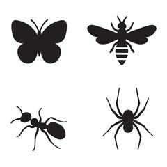 set of vector butterflies