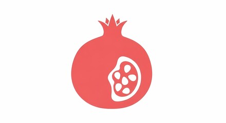 Vibrant Pomegranate Fruit Illustration Perfect for Fresh Food Designs