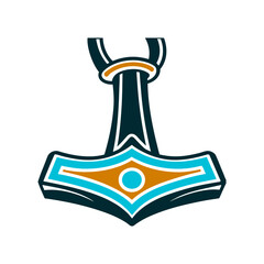 Stylized Viking Mjolnir Thor's Hammer Amulet Viking Age Amulet Mjolnir Thor’s Hammer in a stylised form