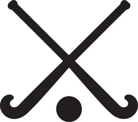hockey silhouette on white background