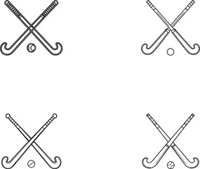 hockey silhouette on white background