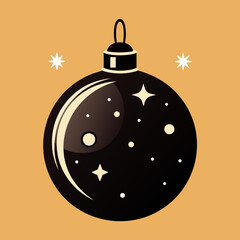 christmas ball with christmas tree