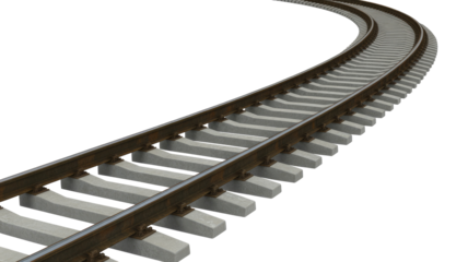 railroad tracks and railway