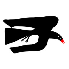 Black Crow Cartoon