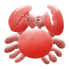 Red crab cartoon