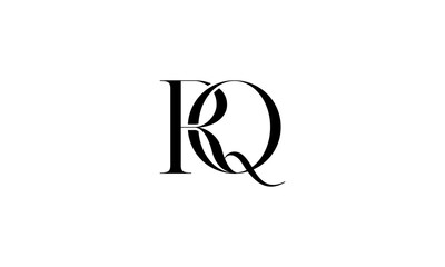 RQ initial letters, monogram logo