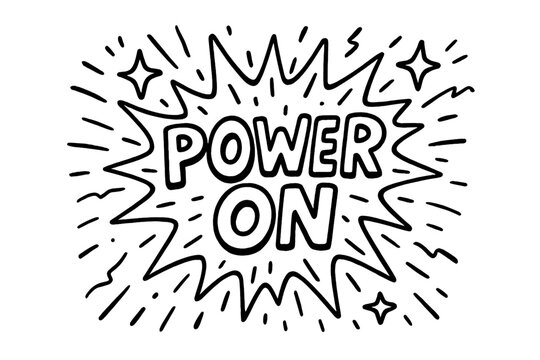 Motivational, inspirational outline icon set. empower and energize with dynamic icons