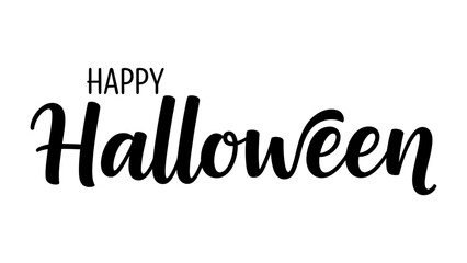 Happy Halloween Greeting: A festive design to set the stage for the spooky season, with handwritten calligraphy perfect for cards and flyers.