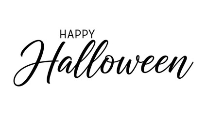Happy Halloween Greeting: The image displays a elegant and stylized Happy Halloween greeting. it would evoke the celebratory and spooky spirit of the holiday.