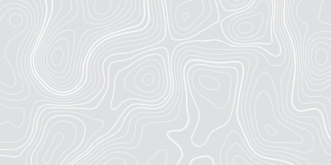 Abstract design with seamless pattern with lines topographic map. geographic mountain relief. the white on gray contours topography stylized height of the lines. geographic contour map paper texture.