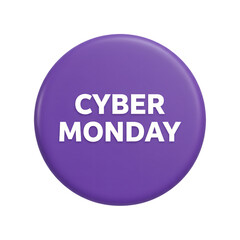 Cyber monday sale promotion button