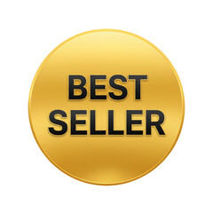 Gold best seller badge for top products