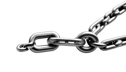 Obraz premium Close-up of interlocking metal chains