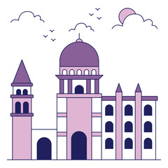 An icon design of jeronimos monastery