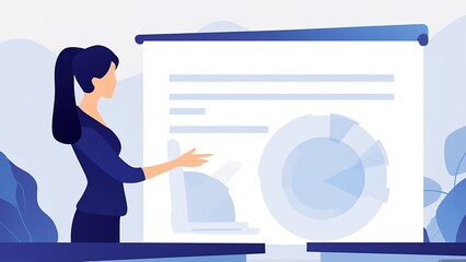 Business presentation techniques office conference room digital graphics modern workspace professional view engagement strategies