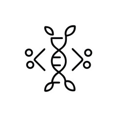 Biotechnology Research Icon, DNA Helix Symbol, Genetic Engineering Icon, Bio Lab Equipment Icon, Molecular Biology Icon