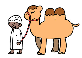ラクダと飼い主