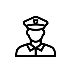 Policeman Simple police officer icon