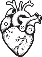Mechanical Anatomical Heart – Steampunk Gear Design