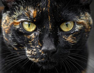 Close-up portrait of a cat's face