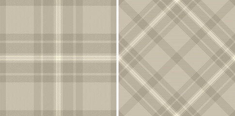Elegant beige plaid patterns. Classic textile design perfect for backgrounds, apparel, or graphic projects requiring a timeless and sophisticated touch.