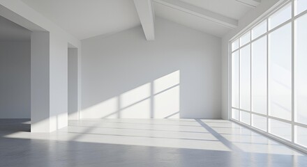 Fototapeta premium Interior empty room 3D rendering